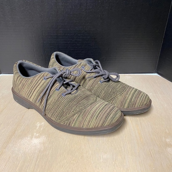 Mark Nason Size 12 Dress Knit Memory Foam Lace Up Oxford Shoes Green Oxford - Picture 1 of 8